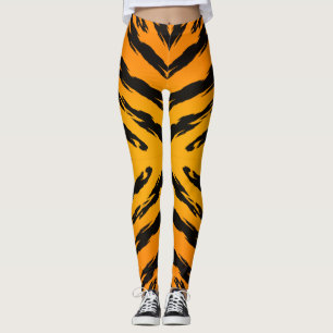 Leggings Patrón de piel de tigre vacaciones turista animal