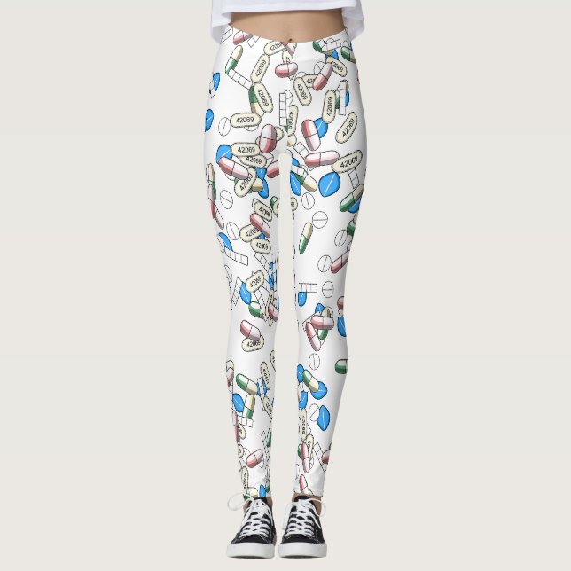 Leggings Patrón de píldoras espolvoreadas (Anverso)