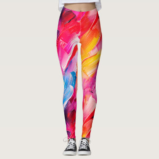 Leggings patrón de pinceladas 2