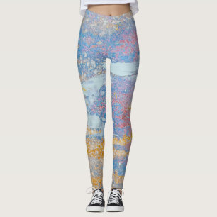 Leggings patrón de pintura acrílica abstracta