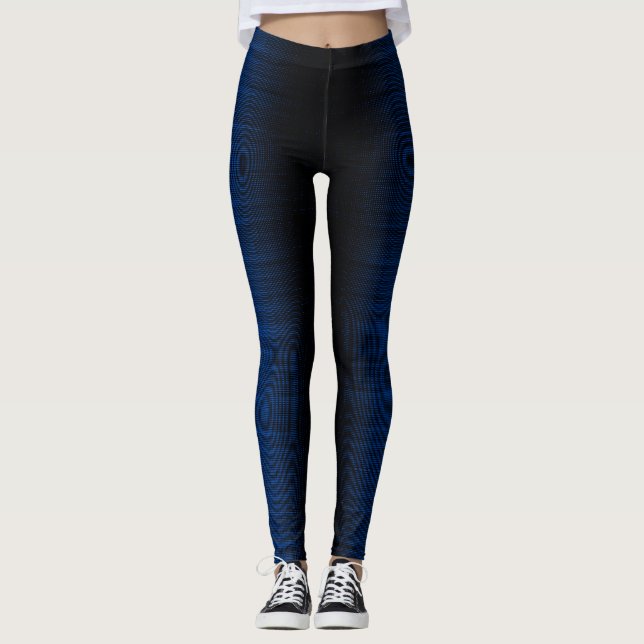 Leggings Patrón de píxeles 01.B.bw.02 Negro BG (Anverso)
