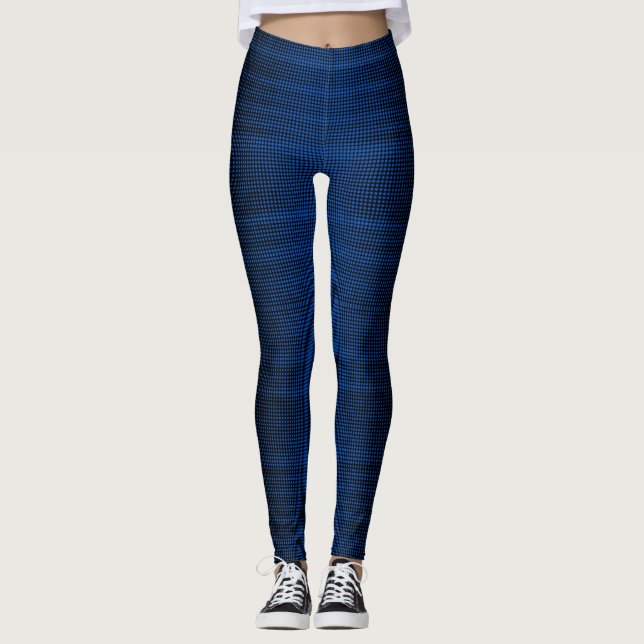 Leggings Patrón de píxeles 01.B.bw. Black BG (Anverso)