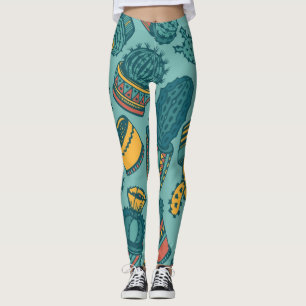 Leggings Patrón de planta