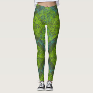 Leggings Patrón de plantas.12c DGrey BG