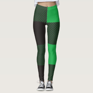 Leggings Patrón de platillos verdes