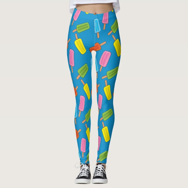 Leggings Patrón de Popsicles Coloridos (Anverso)