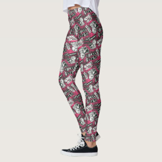 Leggings Patrón de Punk de Chicas hexadecimales