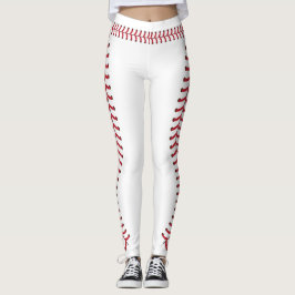 Leggings Patrón de puntas de costura de la bola de béisbol