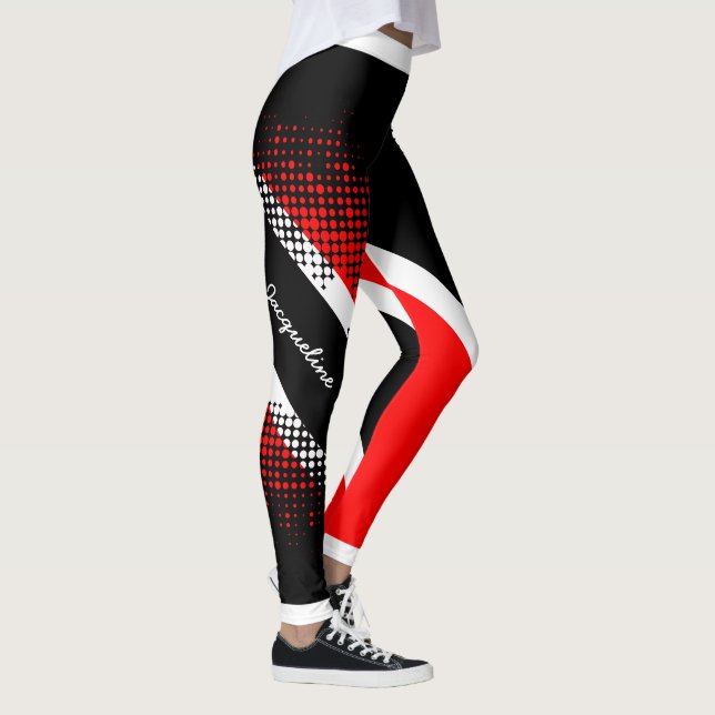Leggings Patrón de punto Bandera de Trinidad y Tobago (Derecha)