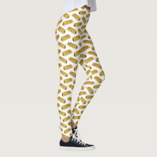 Leggings Patrón de punto de polka de rollo de salchicha