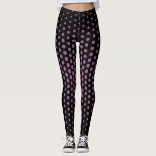 Leggings Patrón de punto de Techno Fuchsia