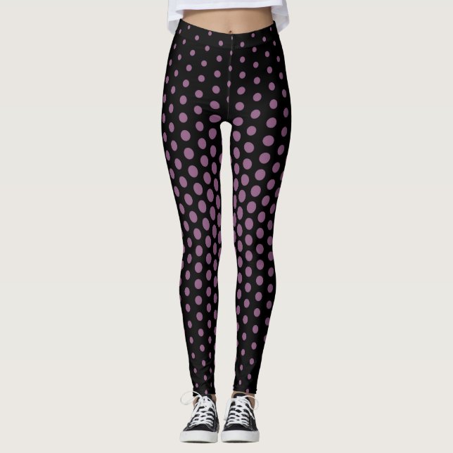 Leggings Patrón de punto de Techno Fuchsia (Anverso)