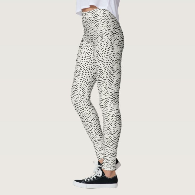 Leggings Patrón de punto negro (Izquierda)
