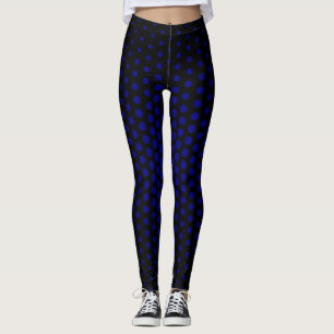 Leggings Patrón de punto técnico de la marina