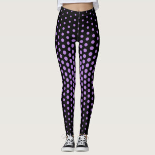 Leggings Patrón de punto técnico de lavanda