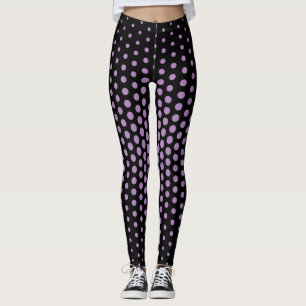 Leggings Patrón de punto Violet Techno