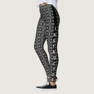 Leggings Patrón de puntos Bokeh monocromo abstracto