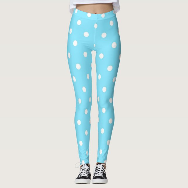 Leggings Patrón de puntos polacos (Anverso)