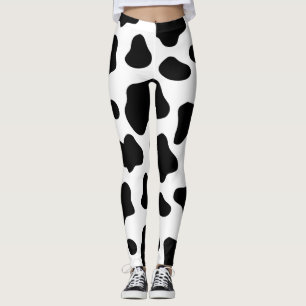 Leggings Patrón de puntos vacos Impresión animal