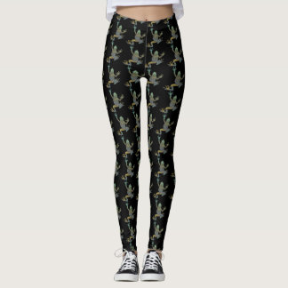 Leggings Patrón de rana de árbol de escalada irregular funk