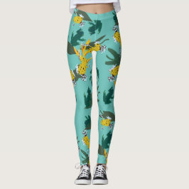 Leggings Patrón de ranas exóticas
