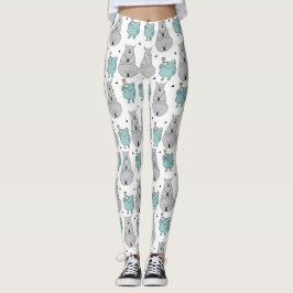 Leggings Patrón De Ranas Y Llamas
