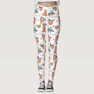 Leggings Patrón de ranura corta