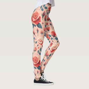 Leggings Patrón de Rapsodia Rosa