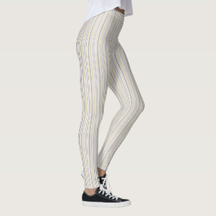 Leggings Patrón de rayas amarillas y negras
