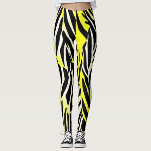 Leggings Patrón de rayas de cebra