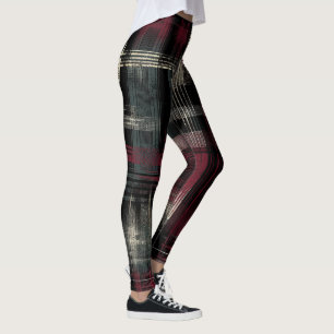 Leggings Patrón de rebanado de grunge alternativo de grifo