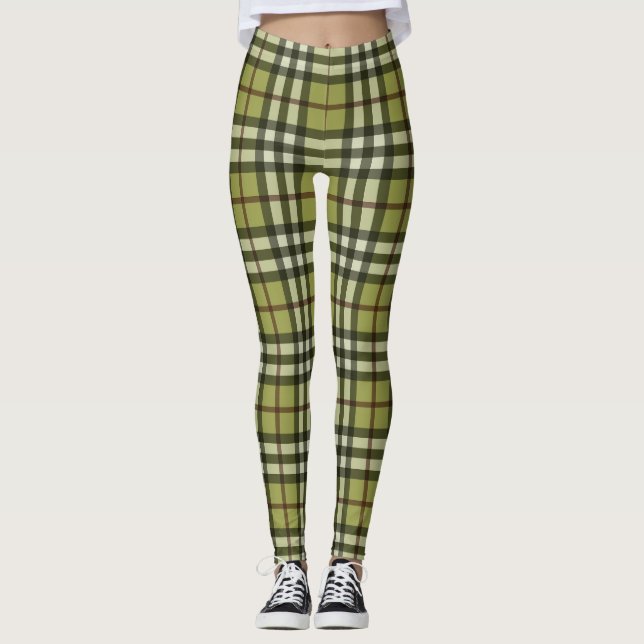 Leggings Patrón de rebanado de otoño (Anverso)