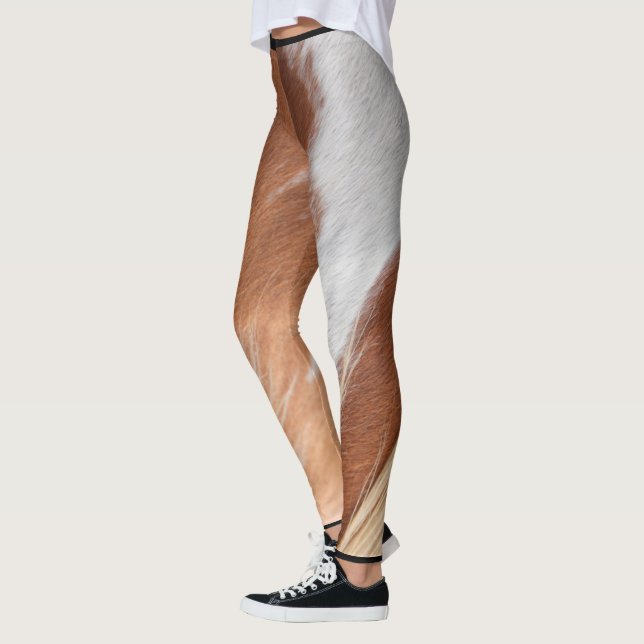 LEGGINGS PATRÓN DE RECUBRIMIENTO DE CABALLO DE CABALLO (Izquierda)