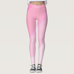 Leggings Patrón de remolino rosa pastel