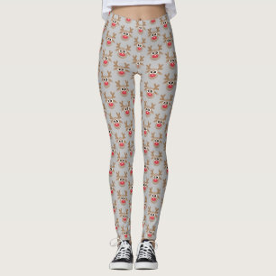 Leggings Patrón de reno Personalizado de Navidades hábiles