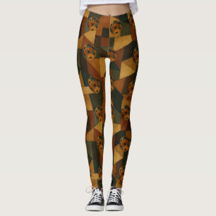 Leggings Patrón de resumen de estilo Juan Gris