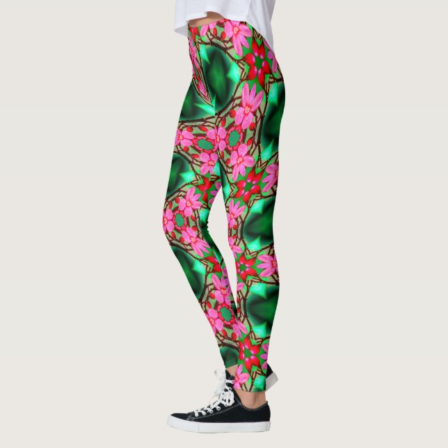 Leggings Patrón de Rosa del desierto (Izquierda)