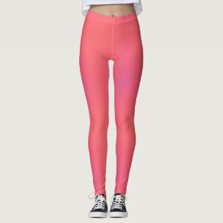 Leggings Patrón de rosa y púrpura suave