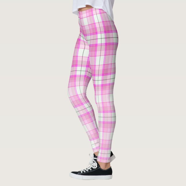 Leggings Patrón de rosado revestido (Izquierda)