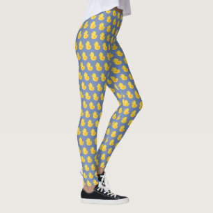 Leggings Patrón de Rubber Ducky amarillo