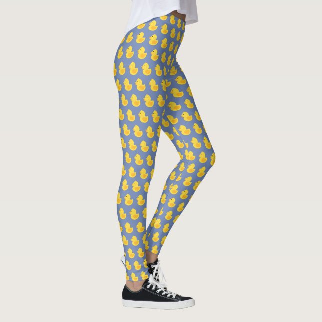 Leggings Patrón de Rubber Ducky amarillo (Derecha)