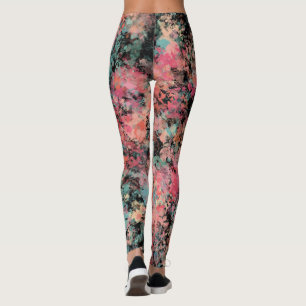 Leggings Patrón de salpicaduras de acuarela moderna Vacacio