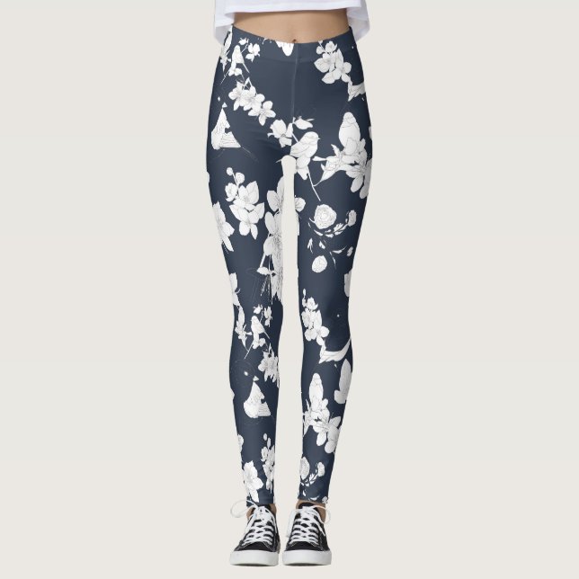Leggings Patrón de salto de línea (Anverso)