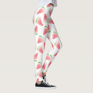 Leggings Patrón de sandía divertida de todas las piernas de