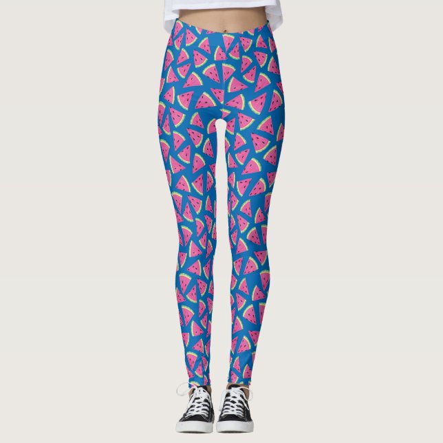 Leggings Patrón de sandía lindo (Anverso)