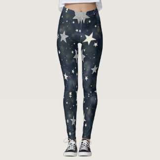 Leggings Patrón de Seamless Stars disperso
