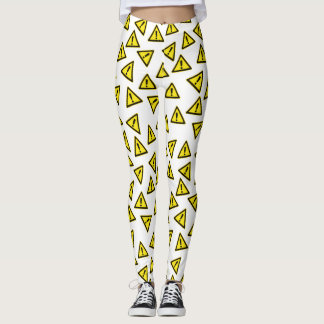Leggings Patrón de señal de advertencia