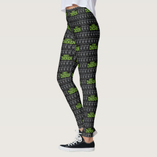 Leggings Patrón de silueta de pollo de Robot