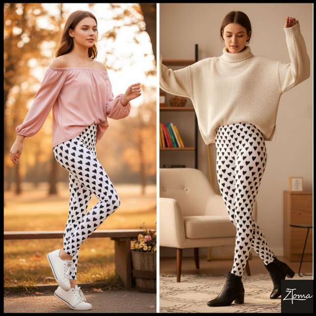 Leggings Patrón de símbolo del corazón (Subido por el creador)