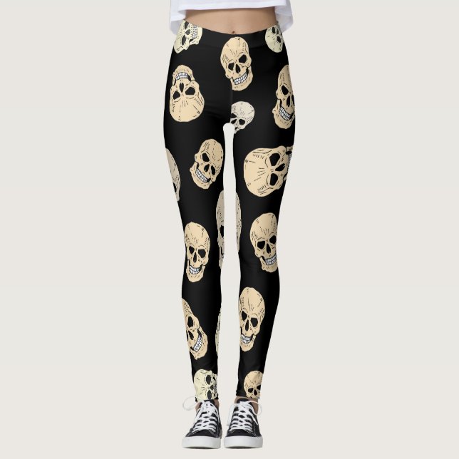 Leggings Patrón de Skulls (Anverso)